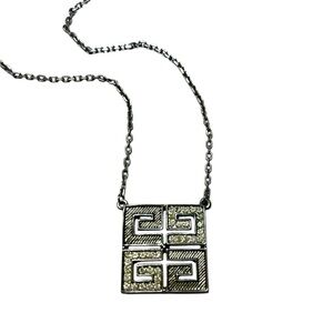 Elegant Givenchy Rhinestone Geometric Pendant